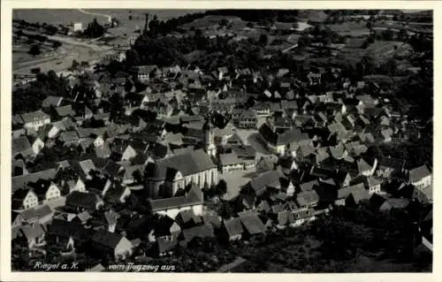 Ak Riegel am Kaiserstuhl, Fliegeraufnahme