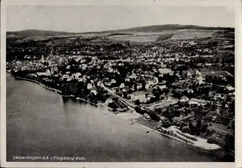 Ak Überlingen am Bodensee, Fliegeraufnahme