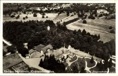 Ak Schillerhain Kirchheimbolanden in der Pfalz, Fliegeraufnahme, Kurhaus Schillerhain