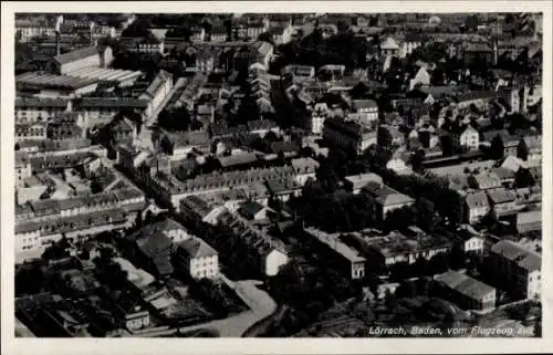 Ak Lörrach in Baden, Fliegeraufnahme