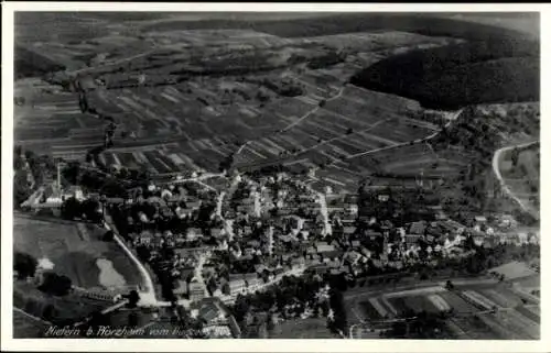 Ak Niefern in Baden, Fliegeraufnahme