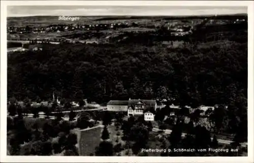 Ak Schönaich in Württemberg, Fliegeraufnahme, Kurhaus Pfefferburg