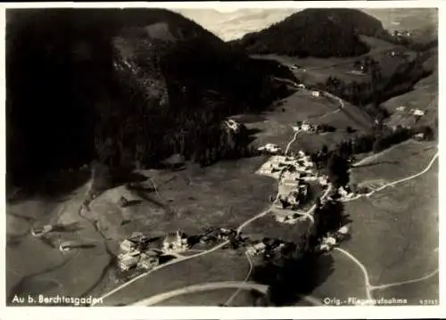 Ak Au Berchtesgaden in Oberbayern, Fliegeraufnahme, Alpengasthof Auerwirt