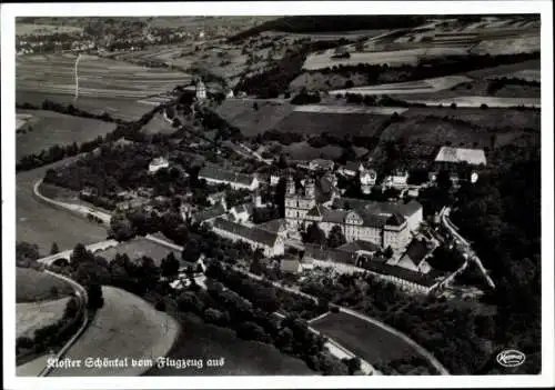 Ak Schöntal in Württemberg, Kloster Schönthal, Fliegeraufnahme