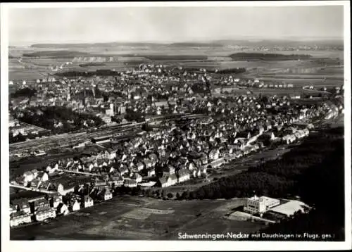 Ak Schwenningen am Neckar, Fliegeraufnahme, Dauchingen