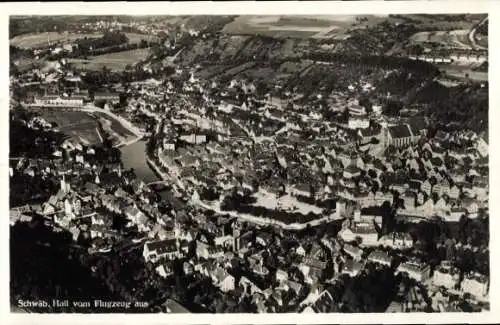 Ak Schwäbisch Hall in Württemberg, Fliegeraufnahme