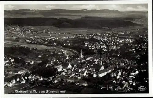 Ak Rottweil am Neckar, Fliegeraufnahme