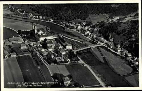 Ak Pielenhofen in der Oberpfalz, Fliegeraufnahme