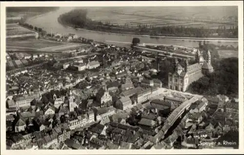 Ak Speyer am Oberrhein, Fliegeraufnahme