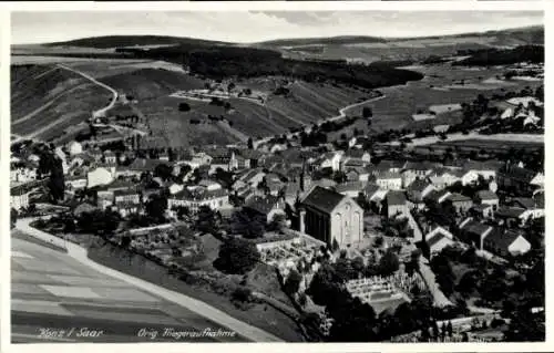 Ak Conz Konz an der Mosel, Fliegeraufnahme