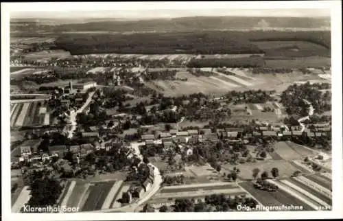 Ak Klarenthal Saarbrücken Saarland, Fliegeraufnahme