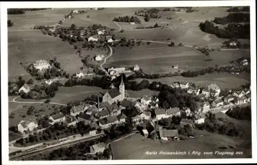 Ak Heimenkirch im Allgäu, Fliegeraufnahme