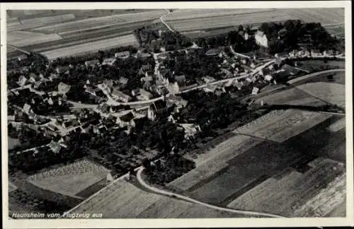 Ak Haunsheim in Schwaben, Fliegeraufnahme