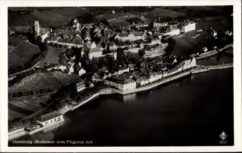 Ak Meersburg am Bodensee, Fliegeraufnahme