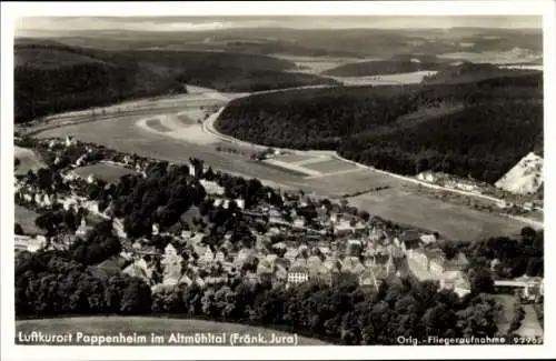 Ak Pappenheim im Altmühltal Mittelfranken, Fliegeraufnahme