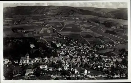 Ak Gersfeld in der Rhön Hessen, Fliegeraufnahme