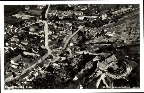 Ak Kranichfeld in Thüringen, Fliegeraufnahme