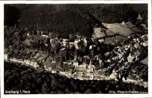 Ak Stolberg im Harz, Fliegeraufnahme