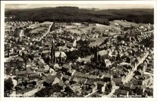 Ak Dudweiler Saarbrücken im Saarland, Fliegeraufnahme