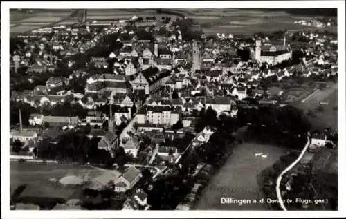 Ak Dillingen an der Donau, Fliegeraufnahme