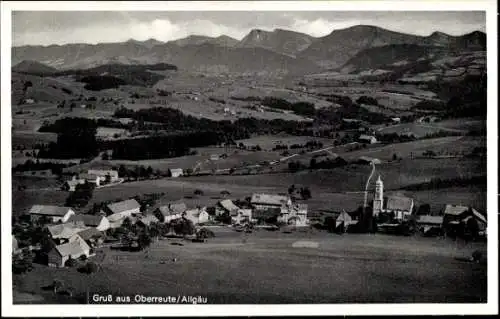 Ak Oberreute im Allgäu Schwaben, Fliegeraufnahme