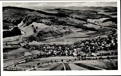 Ak Gomadingen in Württemberg, Sternberg, Fliegeraufnahme, Sternbergturm