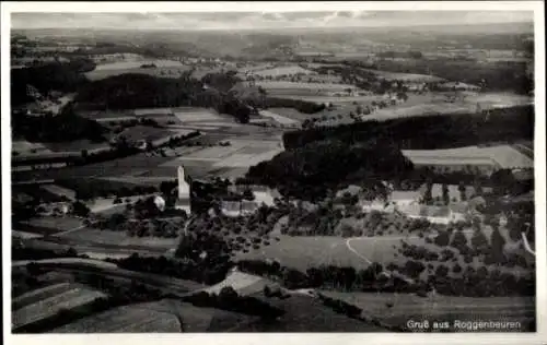 Ak Roggenbeuren Deggenhausertal im Bodenseekreis Baden Württemberg, Fliegeraufnahme