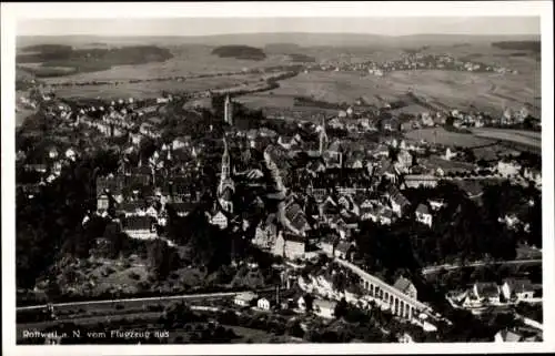 Ak Rottweil am Neckar, Fliegeraufnahme