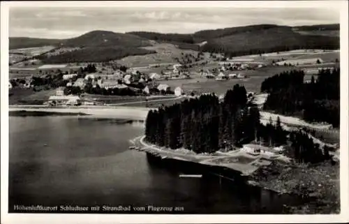 Ak Schluchsee im Schwarzwald, Fliegeraufnahme