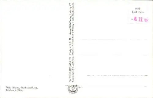 Ak Triebes in Thüringen, Fliegeraufnahme