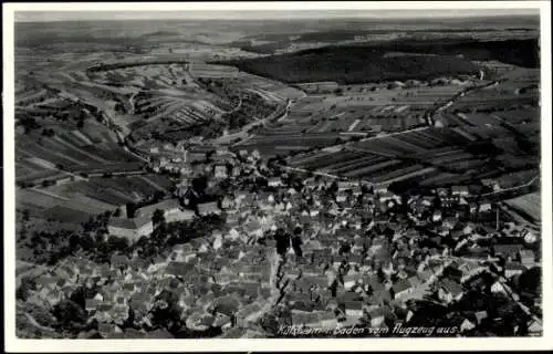 Ak Külsheim in Baden, Fliegeraufnahme