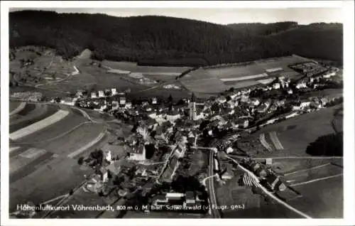 Ak Vöhrenbach im Schwarzwald Baden, Fliegeraufnahme