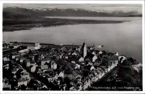 Ak Friedrichshafen am Bodensee, Fliegeraufnahme