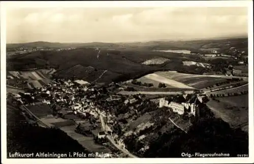 Ak Altleiningen in der Pfalz, Fliegeraufnahme, Ruine