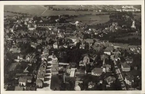 Ak Achern in Baden Schwarzwald, Fliegeraufnahme