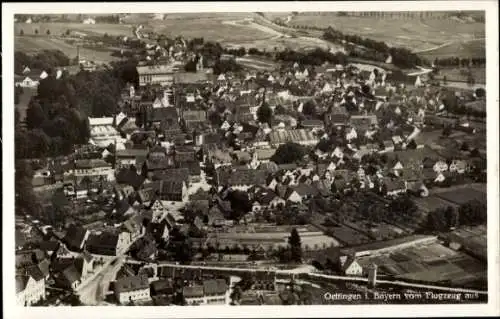 Ak Oettingen in Bayern, Fliegeraufnahme