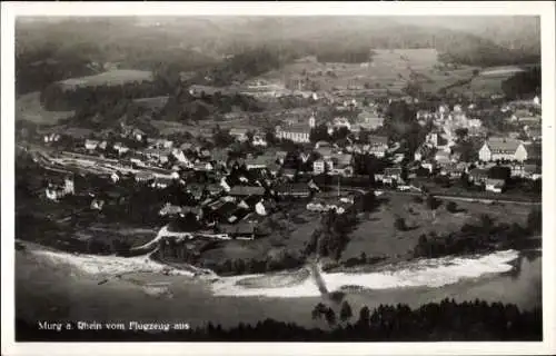 Ak Murg am Hochrhein Baden, Fliegeraufnahme