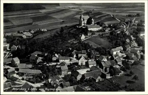 Ak Petersberg in Hessen, Fliegeraufnahme