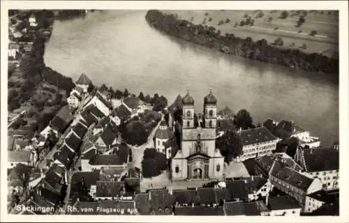 Ak Bad Säckingen am Hochrhein, Fliegeraufnahme