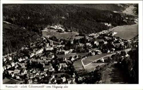 Ak Bad Herrenalb württ. Schwarzwald, Fliegeraufnahme