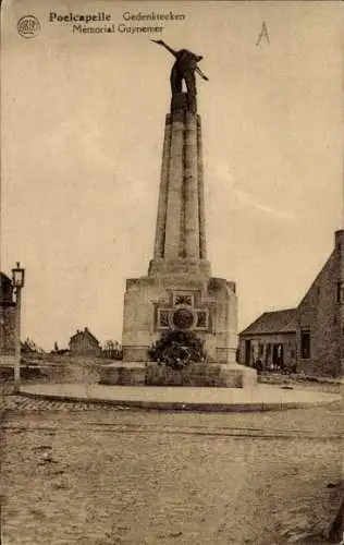 Ak Langemarck Langemark Poelkapelle Westflandern, Denkmal, Denkmal