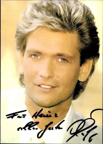 Ak Sänger Olaf Berger, Portrait, Autogramm