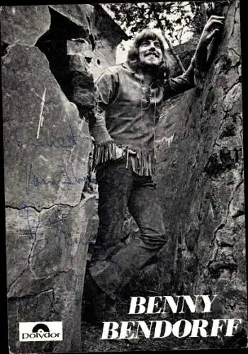 Ak Sänger Benny Bendorf, Portrait, Polydor, Autogramm