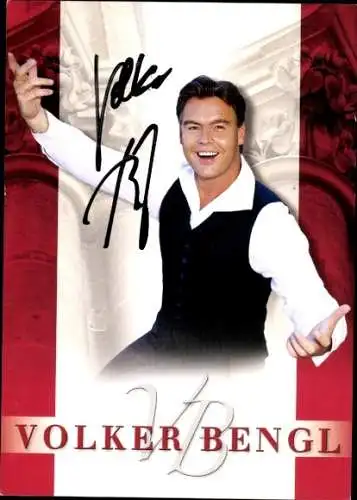 Ak Sänger Volker Bengl, Portrait, Autogramm