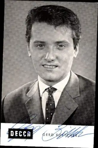 Ak Sänger Gerd Böttcher, Portrait, Decca Schallplatten