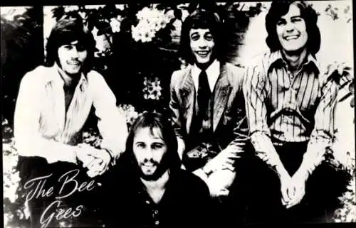 Ak Musikgruppe The Bee Gees, Robin, Barry, Maurice Gibb