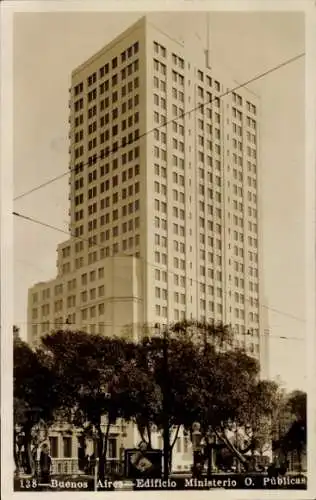 Ak Buenos Aires Argentinien, Edificio Ministerio O. Publicas