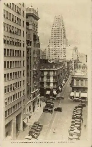 Ak Buenos Aires Argentinien, Calle Corrientes, Edificio Safico