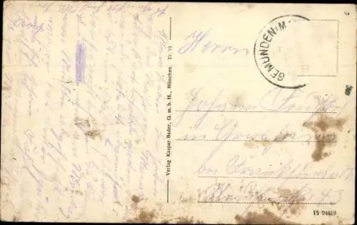 Ak Gemünden am Main Unterfranken, Gesamtansicht