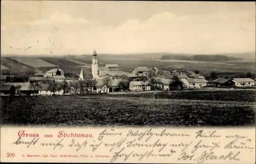 Ak Söchtenau am Simssee Oberbayern, Gesamtansicht